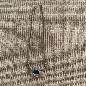 Sterling silver and lapis necklace